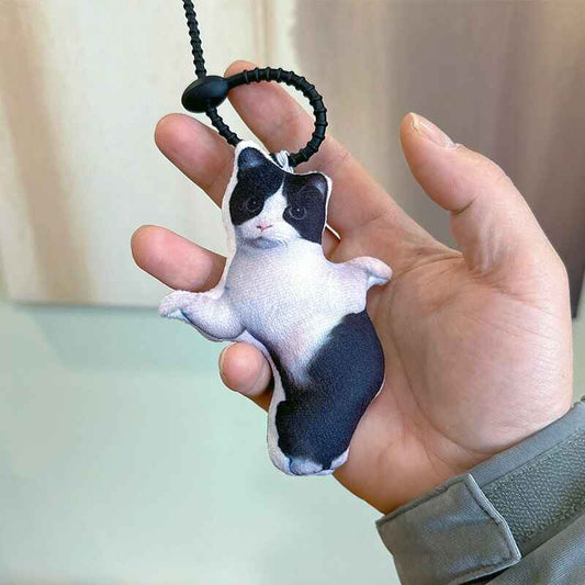 Ugly Cat Keychain